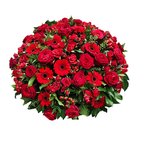 Coussin Roses & Gerberas bouquet medium